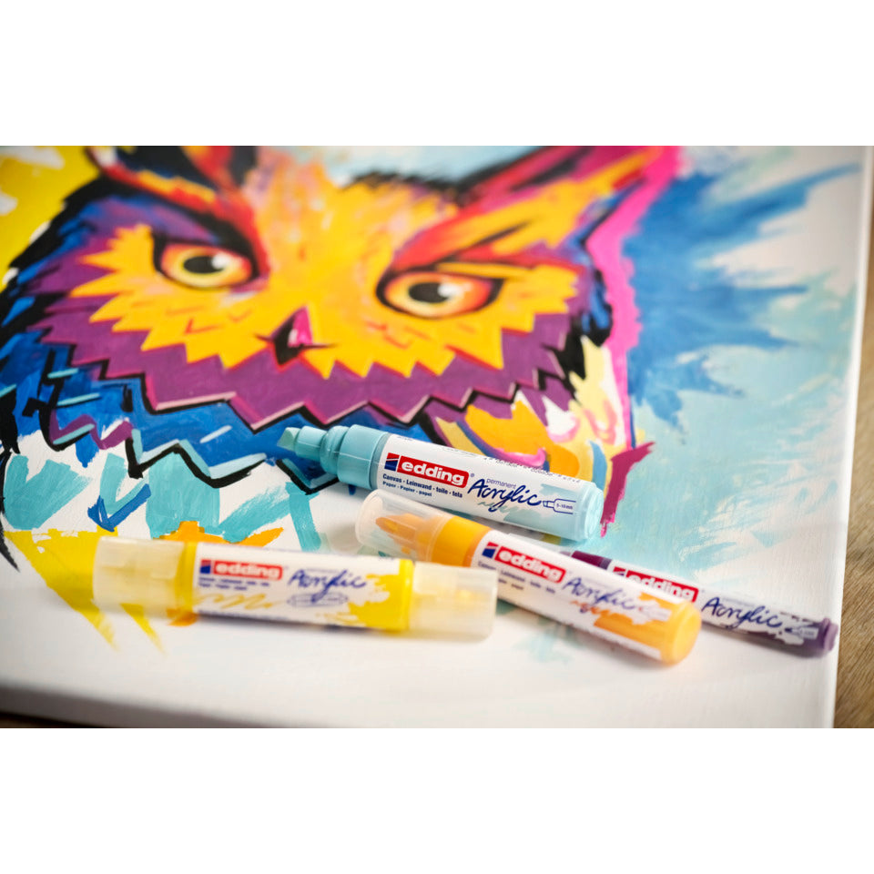Acrylmarker Basic Set, 12 Stück, sortiert EDDING 4-CS12B EDDING CS12B basic Set