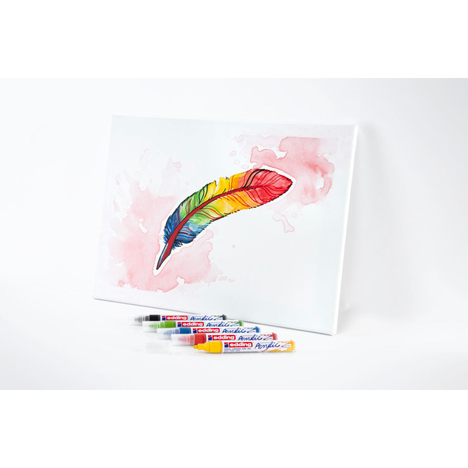 Acrylmarker 5100 Basic Set, Rundspitze, 2-3mm EDDING 5100-5 EDDING 5100-5 Rundspitze