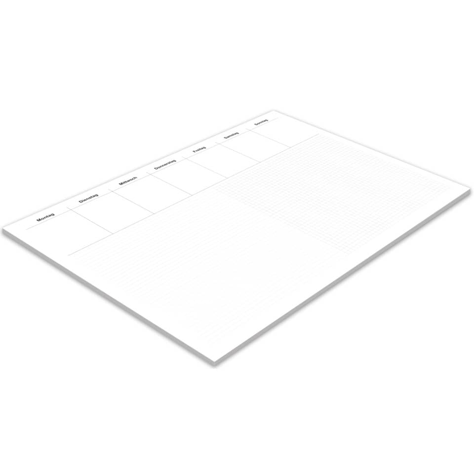 Schreibunterlage Office - Liniert & Kariert 480 x 330 mm, 30 Blatt RNK 46632 RNK 46632 48x33cm/30BL