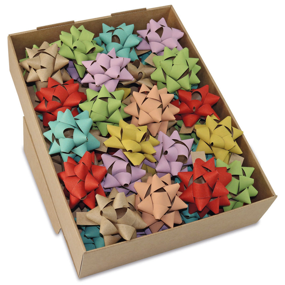 Rosette Papier, Ø7,5cm, sortiert  13240-099 132 40-099 D7,5cm