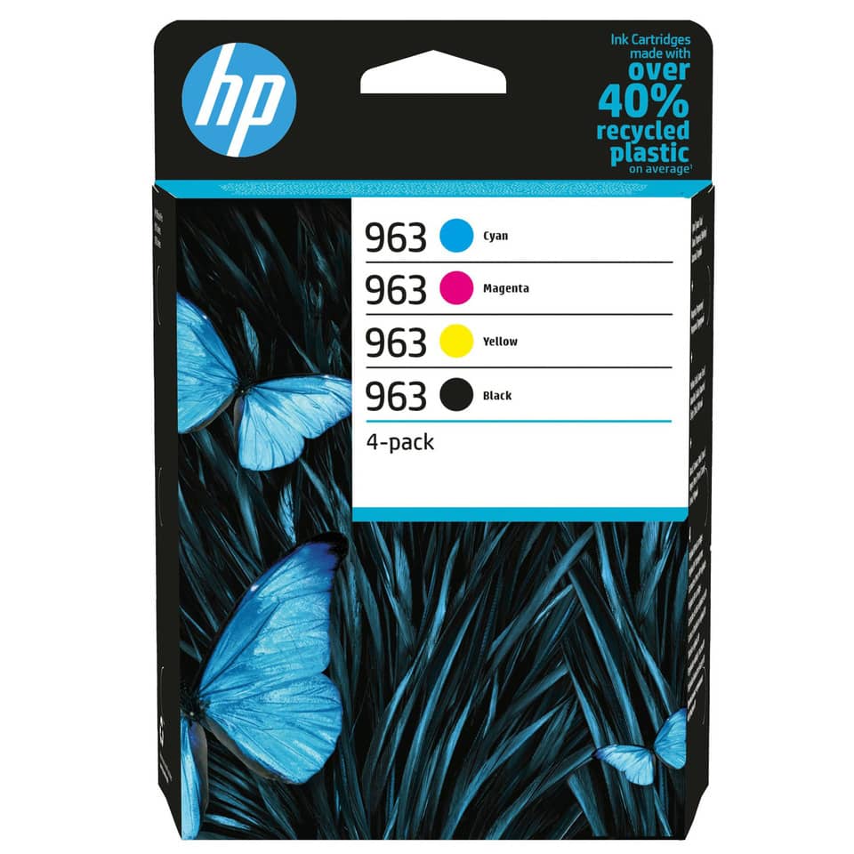 Rainbow Kit Nr.963 schwarz, cyan, magenta, yellow HP 6ZC70AE