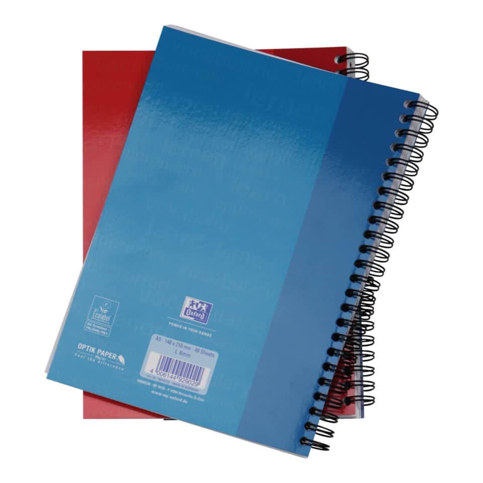 Vokabelheft, A5, 48 Blatt, 2 Spalten OXFORD 100102191