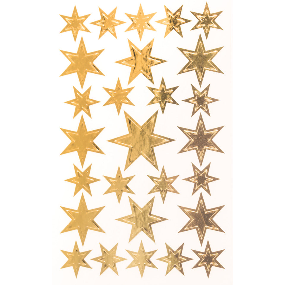 Weihnachtssticker Sterne, 54 Stück, gold AVERY ZWECKFORM 52252 ZWECKFORM 52252 gold