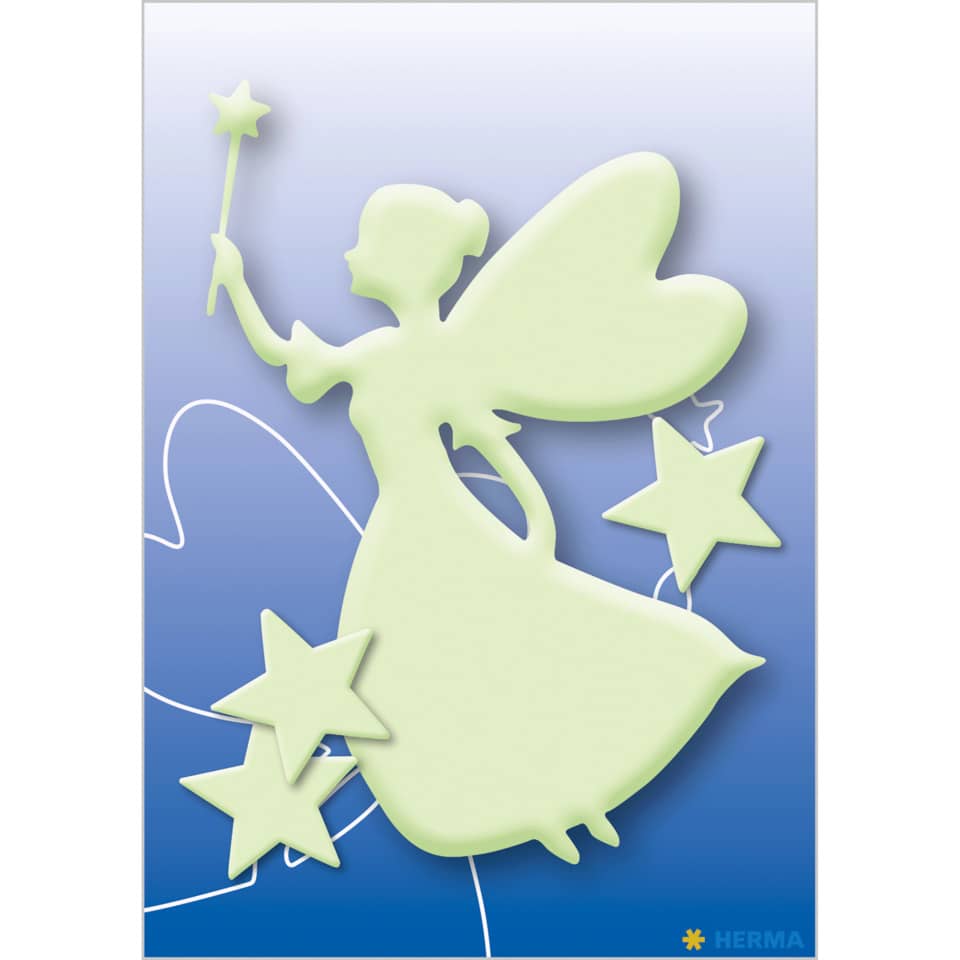 Leuchtsticker Sternenfee, 3 Stück HERMA 15124 HERMA 15124 Leuchtsticker