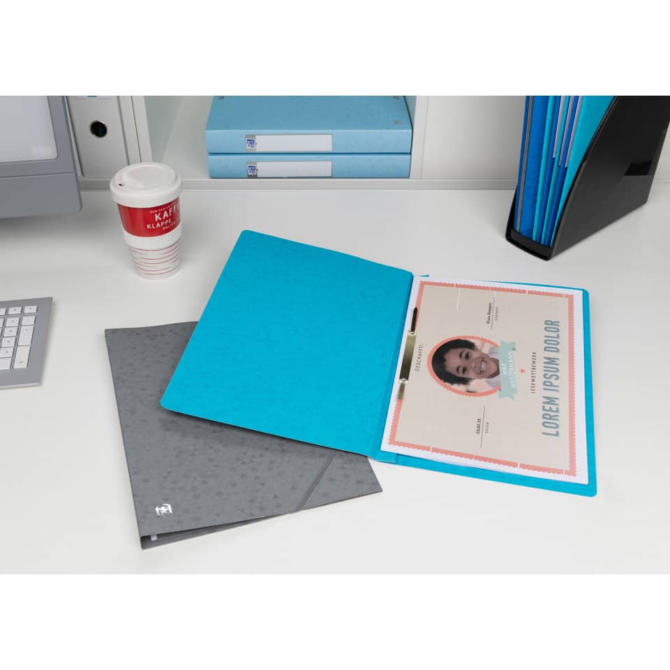 Schnellhefter Top File+, A4, Karton, hellblau OXFORD 400116203 OXFORD 400116203 Top File+