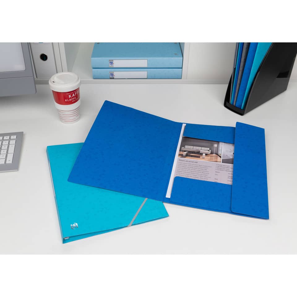 Eckspanner Top File+, A4, Karton, blau OXFORD 400116324 OXFORD 400116324 Top File+