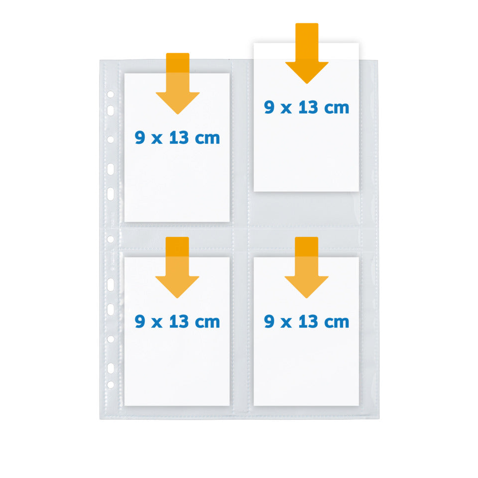 Fotosichthülle Fotophan, 9x13cm hoch, 10 Stück, weiß HERMA 7583 HERMA 7583 10 Stück