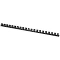 Plastik-Binderücken, 14 mm, für 105 Blatt, schwarz, 100 Stück