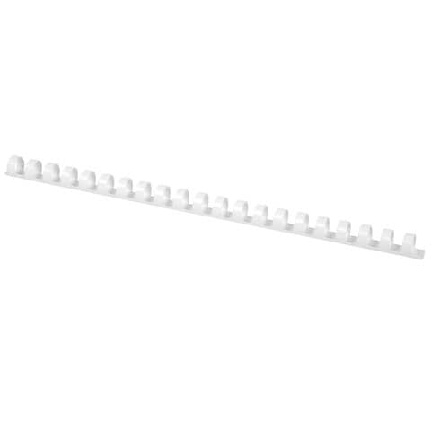Plastik-Binderücken, 14 mm, für 105 Blatt, weiß, 100 Stück