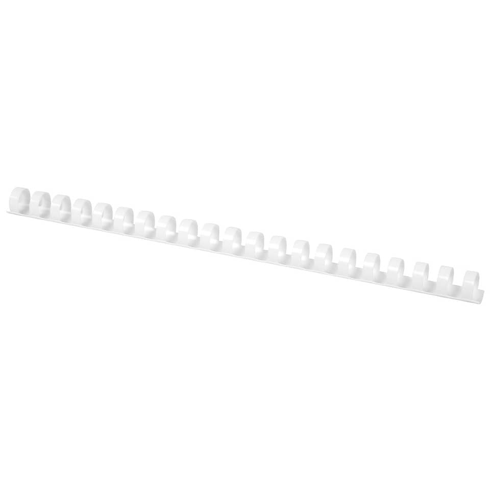 Spiralbinderücken A4 16 mm, 50 Stück, weiß Q-CONNECT KF24025 Q-CONNECT KF24025 16mm Plastik