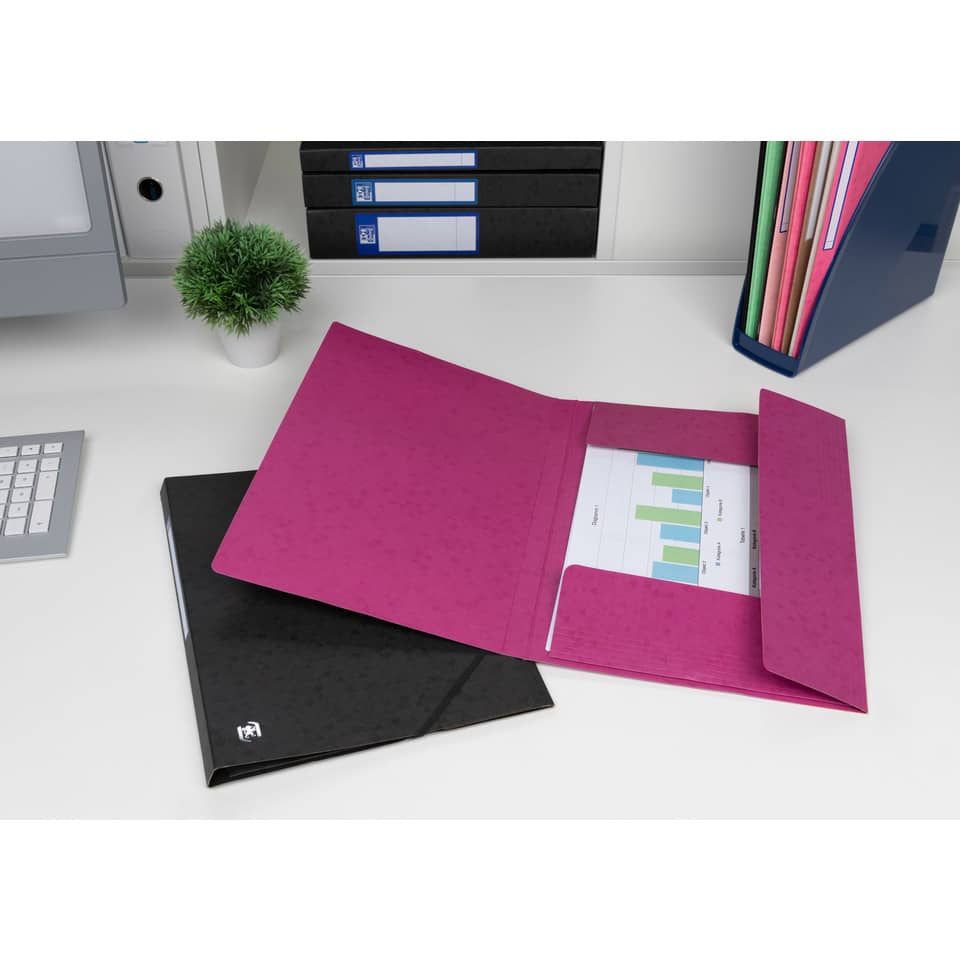 Eckspanner Top File+, A4, Karton, violett OXFORD 400116358 OXFORD 400116358 Top File+