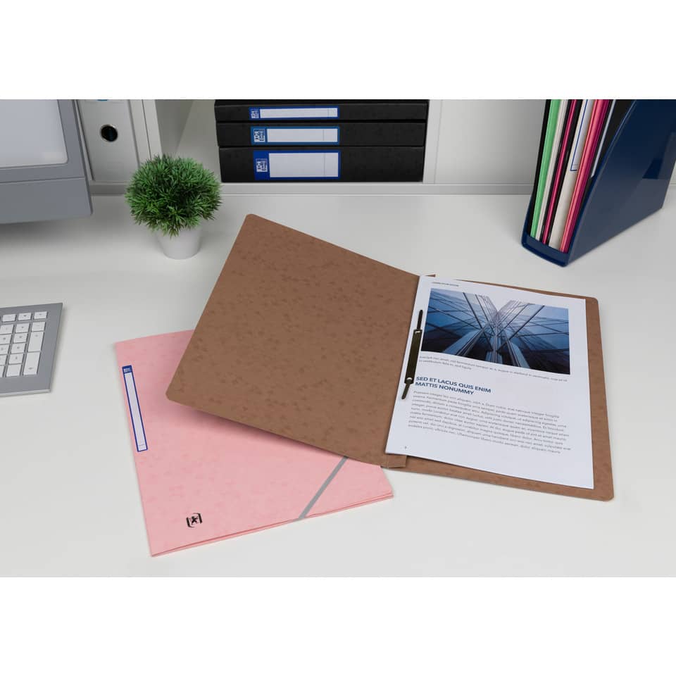 Schnellhefter Top File+, A4, Karton, braun OXFORD 400116208 OXFORD 400116208 Top File+