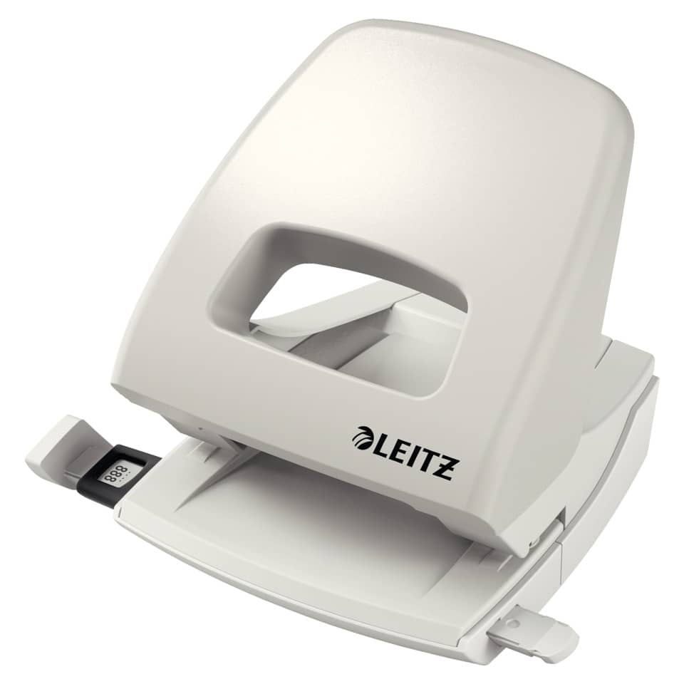 Locher NeXXt, 25 Blatt, Anschlagschiene, Metall, grau LEITZ 5005-00-85