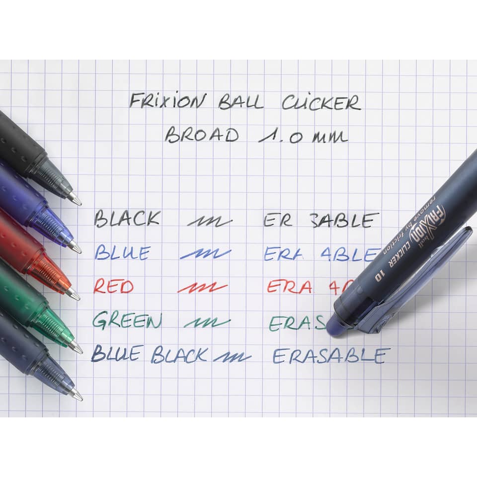 Tintenroller FriXion Clicker 1.0, 0,5mm, schwarz PILOT BLRT-FR10-B PILOT BLRT-FR10-B 2271001