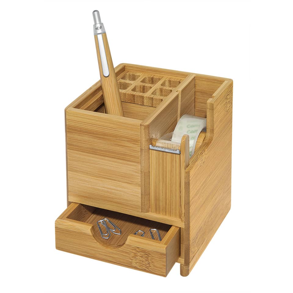 Schreibköcher Bambus, braun WEDO 61 1707