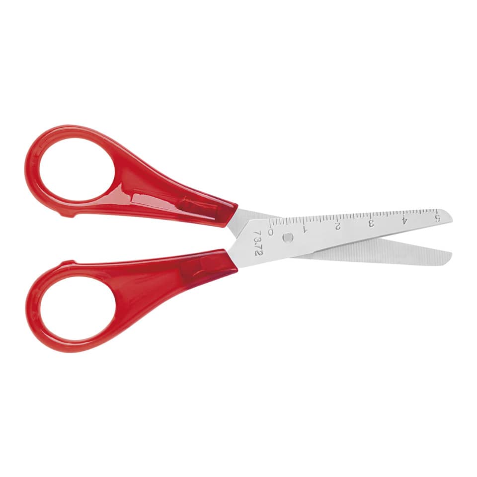 Bastelschere Rund, 13cm, sortiert WEDO 7372 WEDO 07372 fbg.Griff
