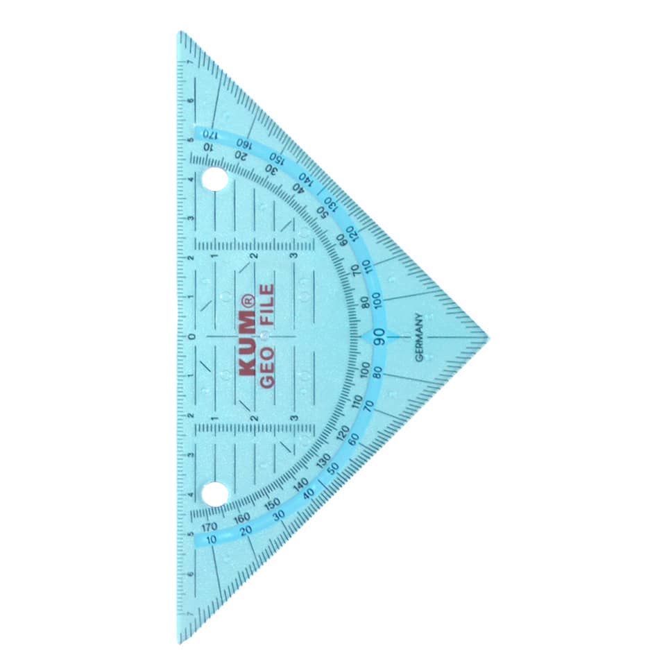 Geometriedreieck GeoFile 261, 16cm, sortiert KUM 208.19.29 KUM 2081929 Geo File z.Abheft.