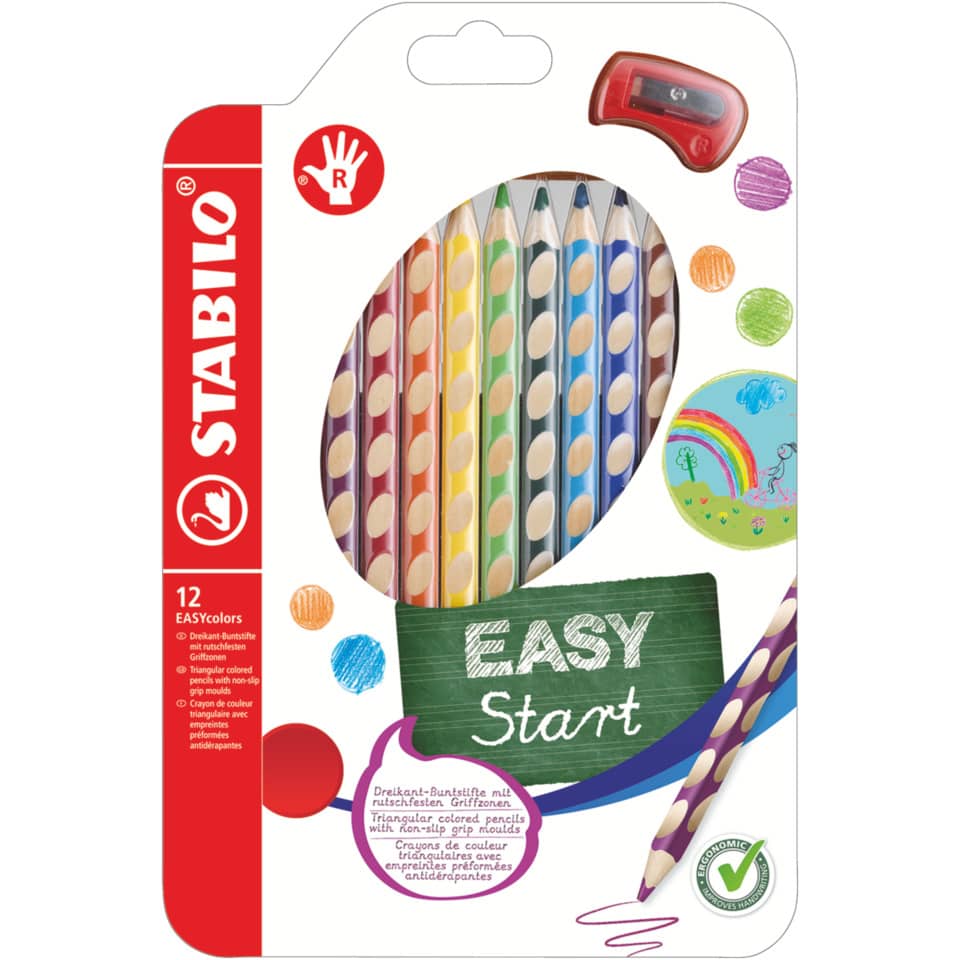 Farbstift EASYcolors, 12er Etui, Rechtshänder STABILO 332/12 STABILO 332/12 sortiert