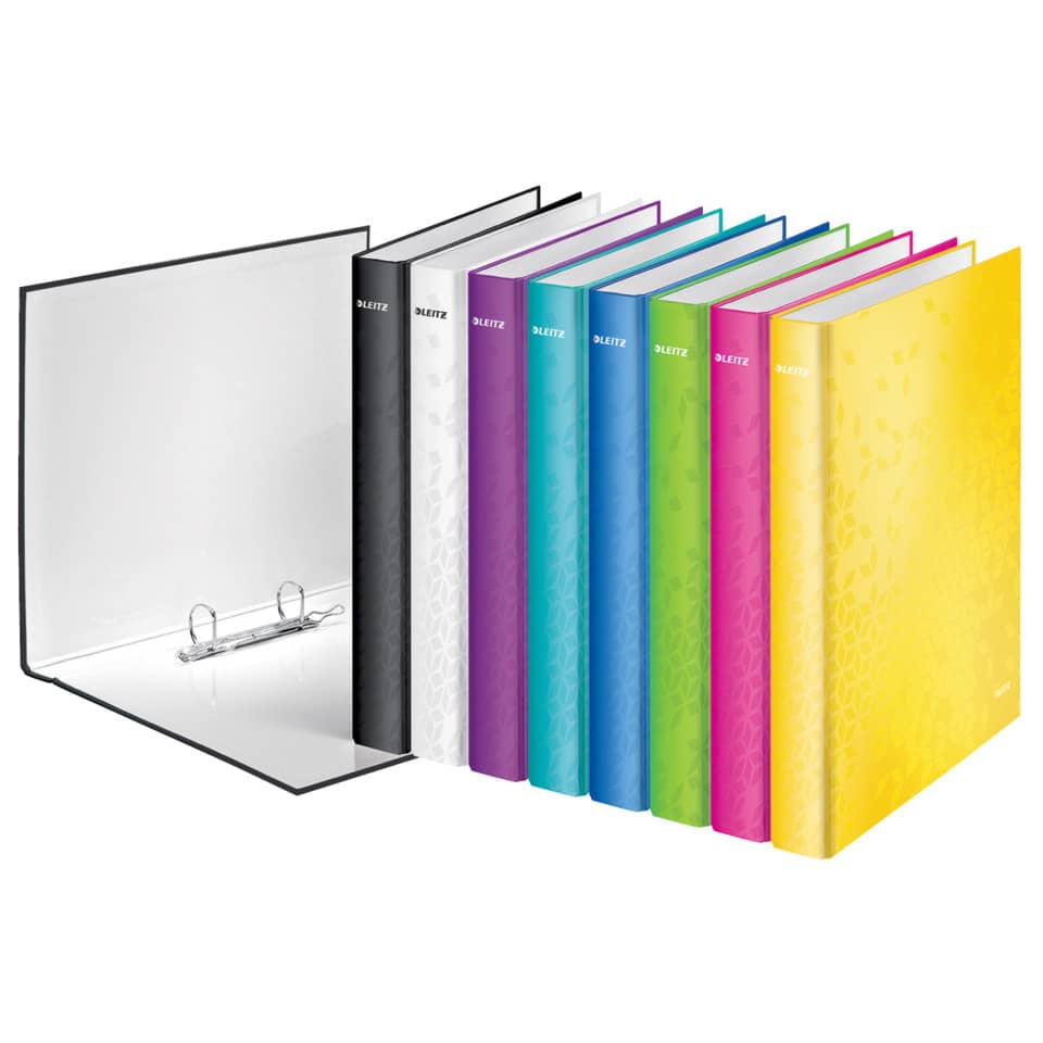 Ringbuch WOW, A4+, PP, 2 Ringe, 25 mm, pink LEITZ 4241-00-23
