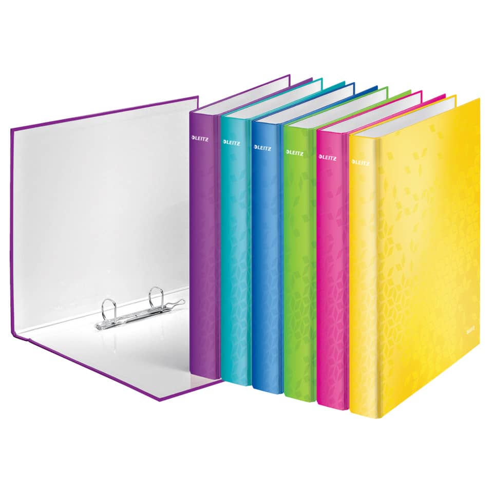 Ringbuch WOW, A4+, PP, 2 Ringe, 25 mm, pink LEITZ 4241-00-23