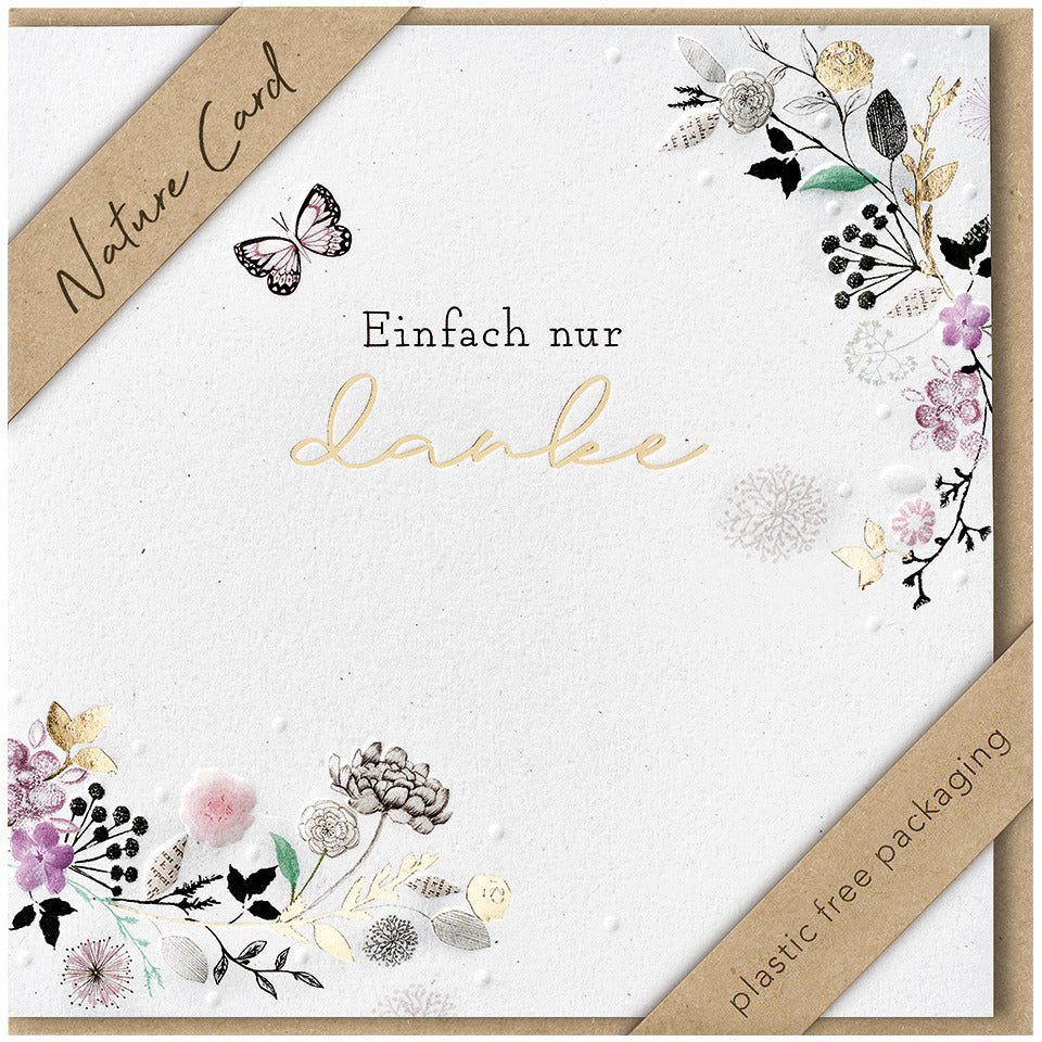 Danke Karte Nature Card - inkl. Umschlag BSB 69-4014-2 BSB 69-4014-2 Nature Card