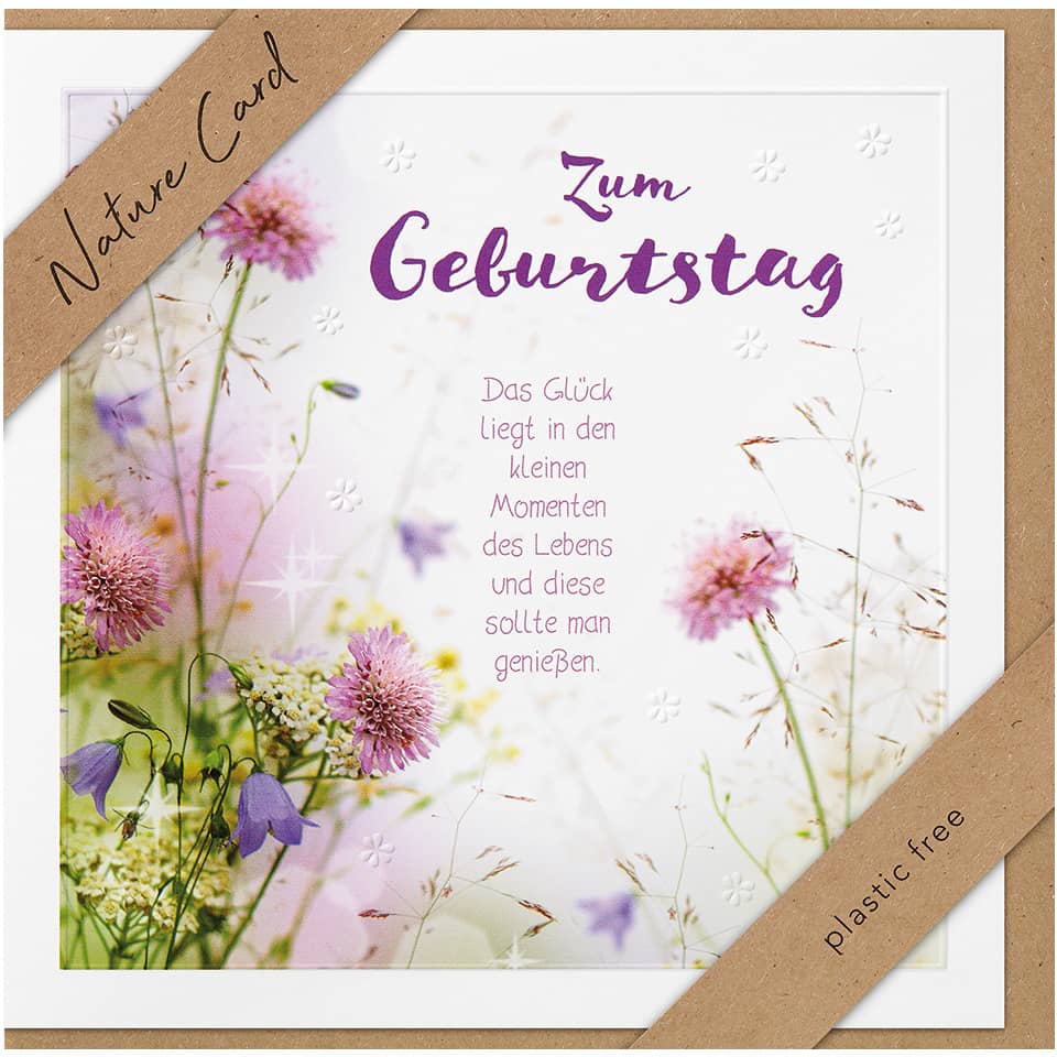Geburtstagskarte Nature Card - inkl. Umschlag BSB 69-2003-2 BSB 69-2003-2 Nature Card