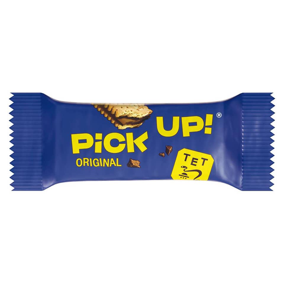 Leibniz Schokoriegel choco, 100 Stück PICK UP! 40770 BAHLSEN 40770  i.Klarsichtdose