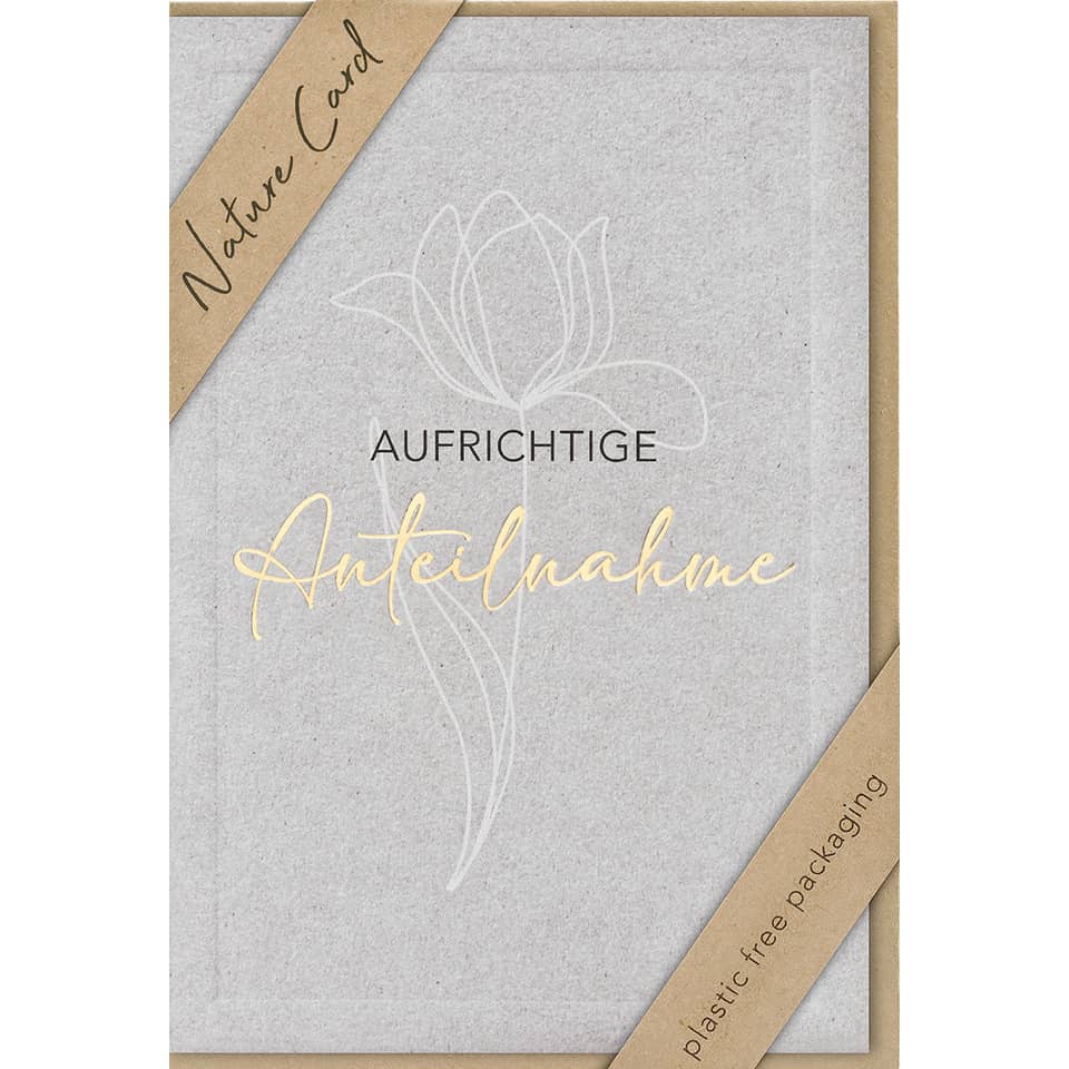 Trauerkarte - Nature Card, inkl. Umschlag BSB 693020-2 BSB 69-3020-2 Nature Card
