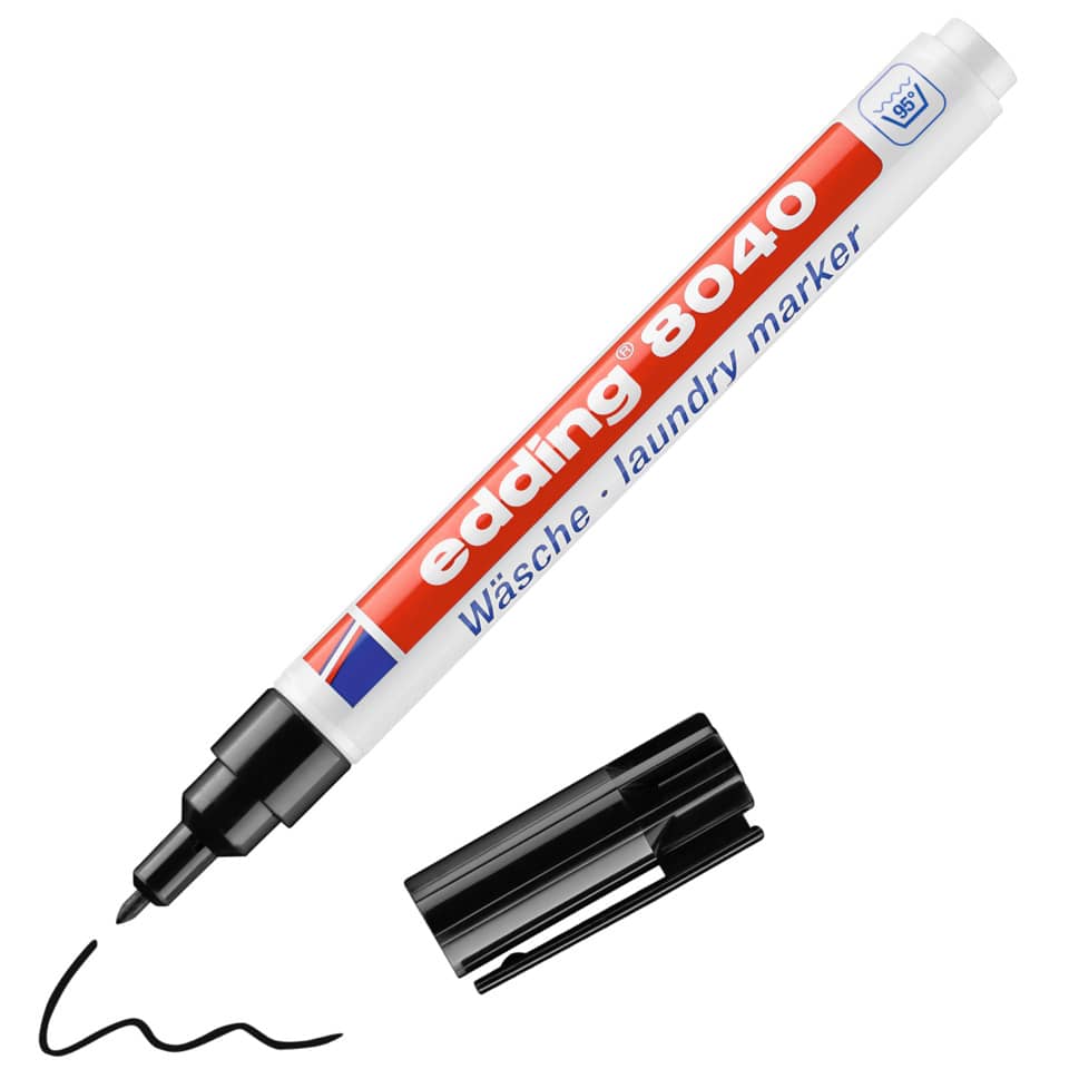 Wäschemarker 8040, 1mm, schwarz EDDING 48040001 EDDING 8040 001