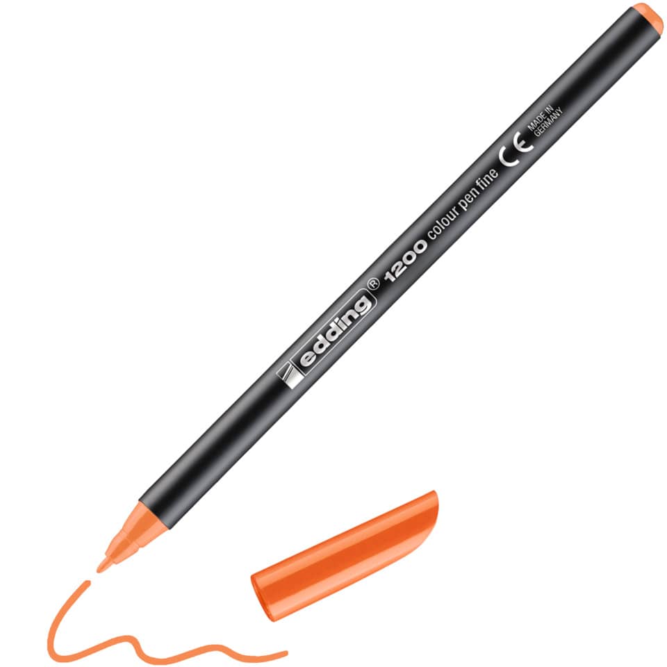 Faserschreiber 1200, 1mm, Rundspitze, orange EDDING 41200006 EDDING 1200-6