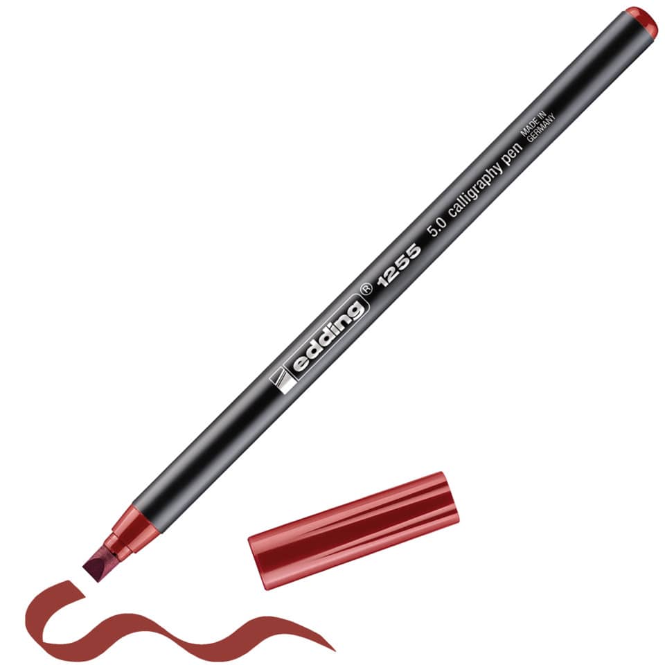 Kalligrafiestift 1255, 5mm, karmesin EDDING 041255-5,0002 EDDING 4-125550-046  5,0mm