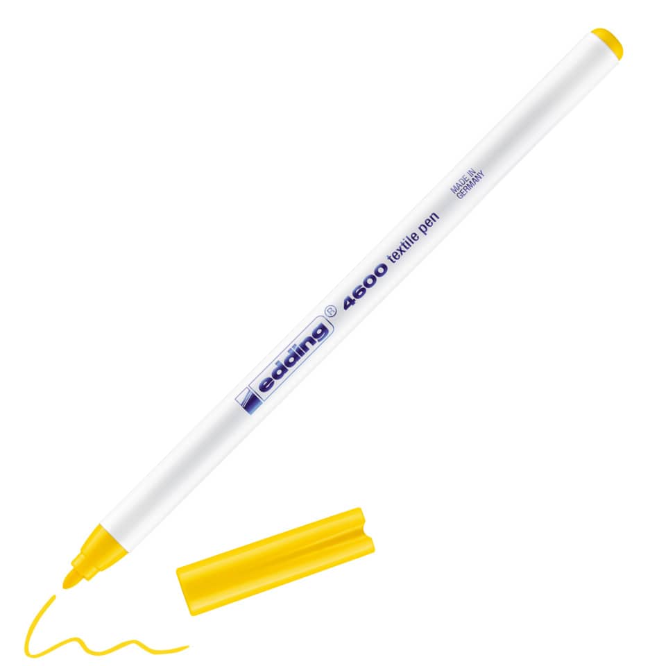 Textilstift 4600, gelb EDDING 4600-005 EDDING 4-4600005