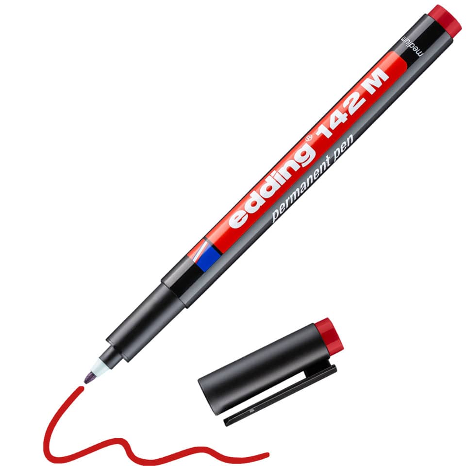 Permanentmarker 142M, 1,0mm, rot EDDING 142 002 EDDING 4-142-002 permanent