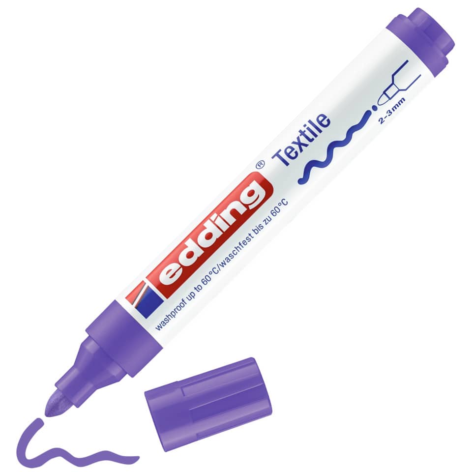 Textilmarker 4500, 2-3mm, neonviolett EDDING 44500068 EDDING 4500 68 2-3mm