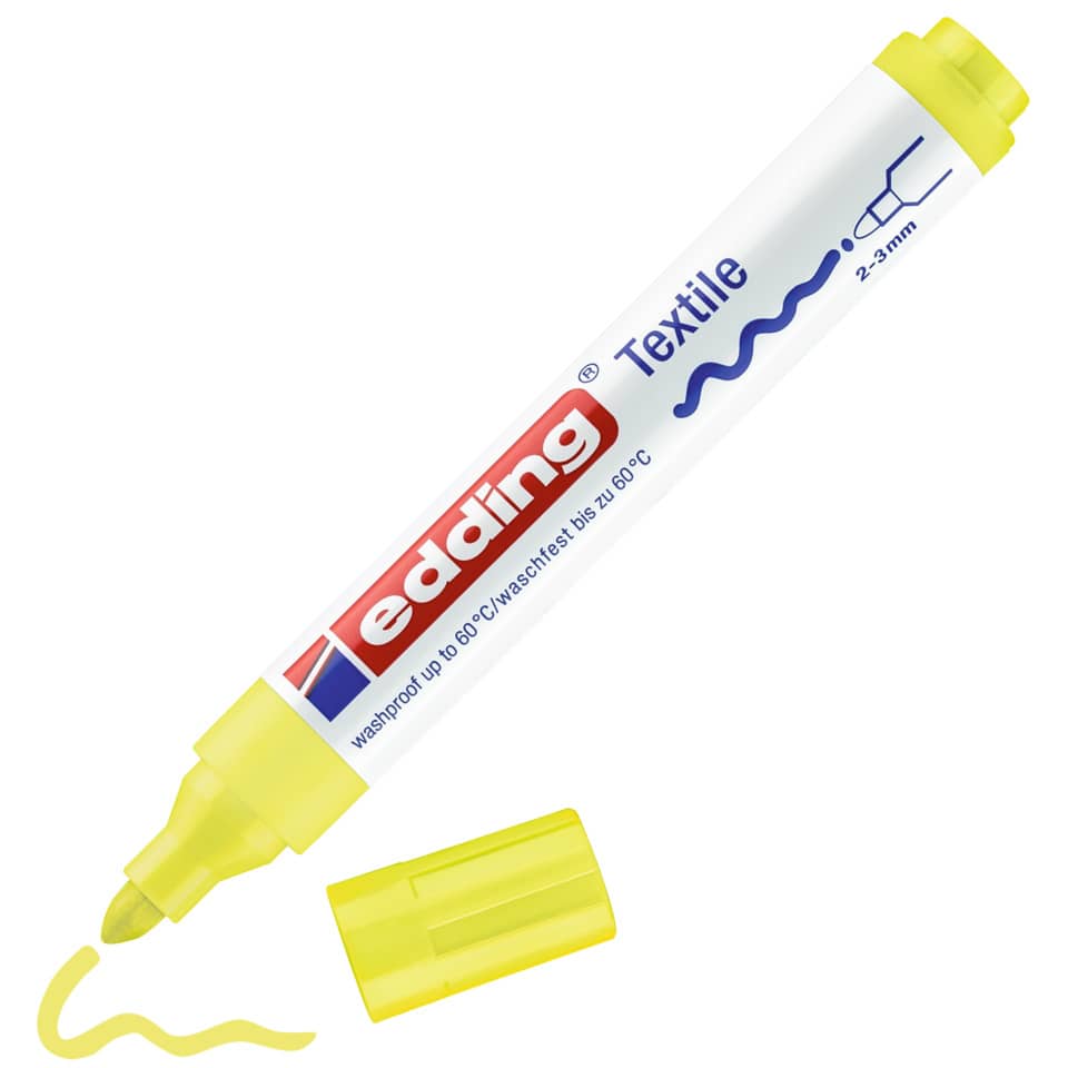 Textilmarker 4500, 2-3mm, neongelb EDDING 44500065 EDDING 4500 65 2-3mm