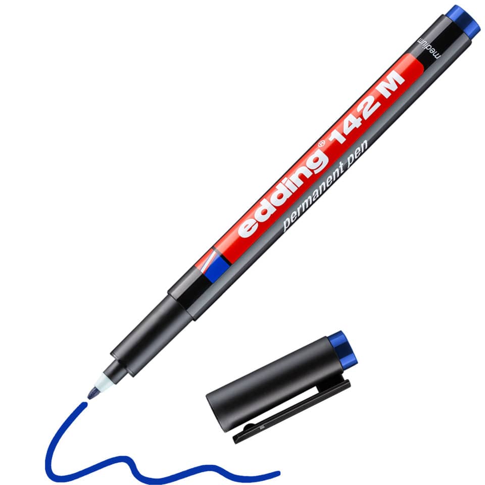 Permanentmarker 142M, 1,0mm, blau EDDING 142 003 EDDING 4-142-003 permanent