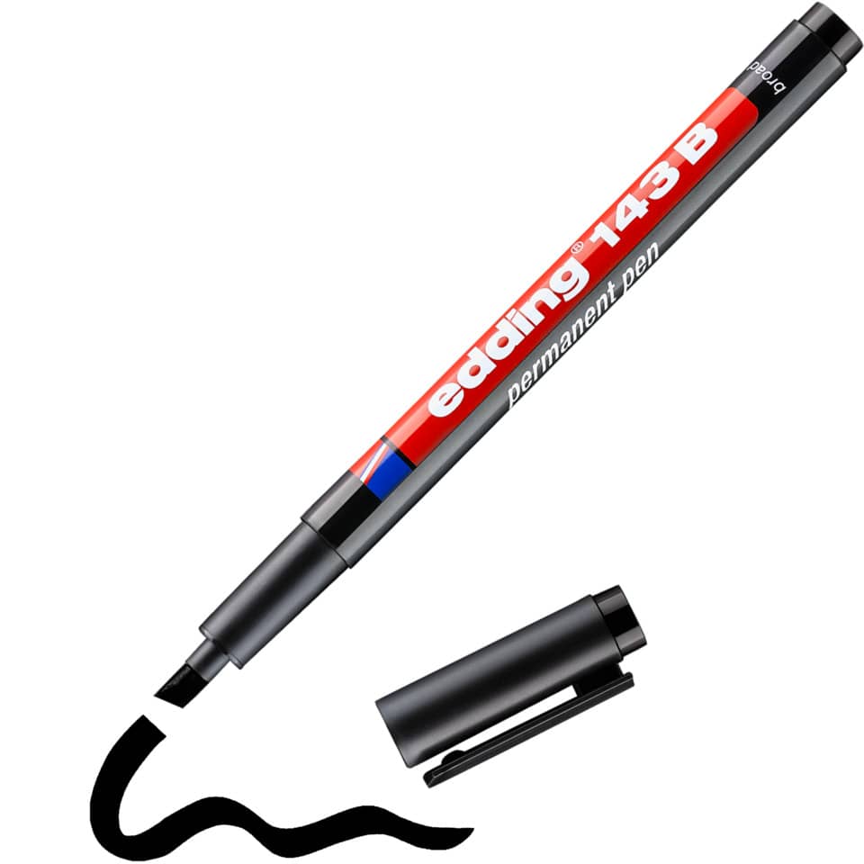Permanentmarker 143B, 1-3 mm, schwarz EDDING 143 001 EDDING 4-143-001 permanent