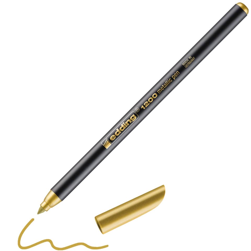 Faserschreiber 1200, 1-3mm, Rundspitze, gold-metallic EDDING 41200053 EDDING 4-1200053