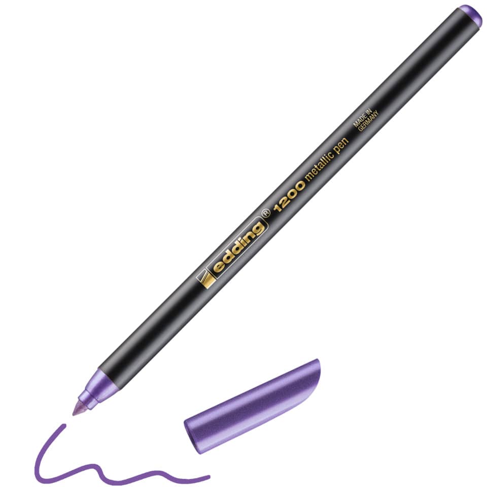 Faserschreiber 1200, 1-3mm, Rundspitze, violett-metallic EDDING 4-1200078