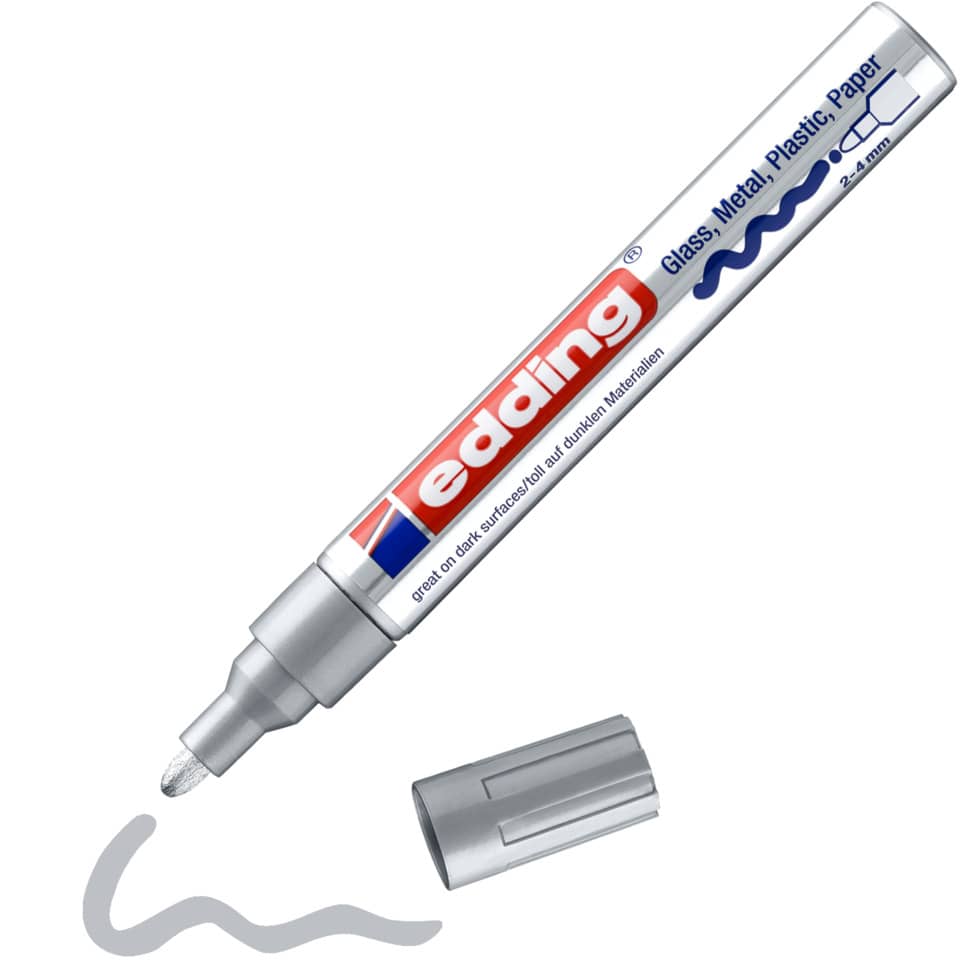 Glanzlackmarker 750, 2-4mm, Rundspitze, silber EDDING 750CR-054 EDDING 750-9-054  750CR-054