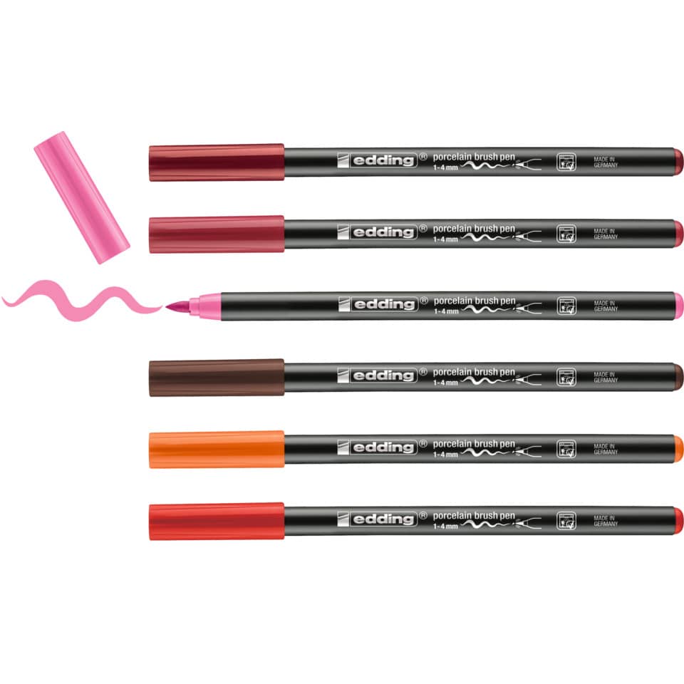 Porzellanmalstift 4200 Warm, 6 Stück, sortiert EDDING 4200-6999 EDDING 4200-6999 Warm