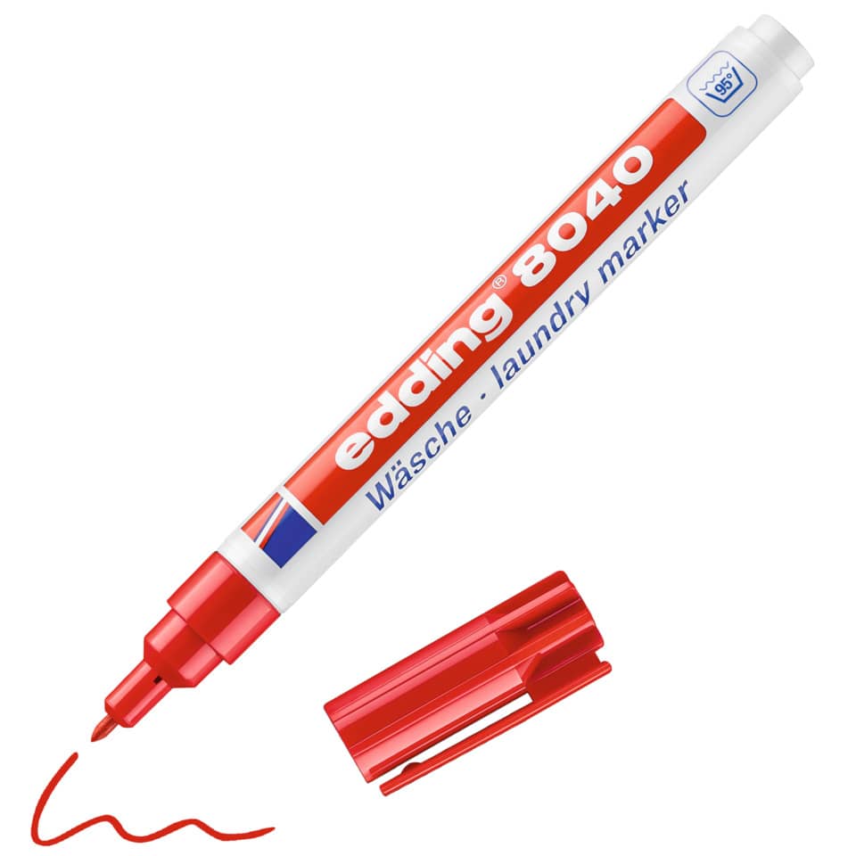 Wäschemarker 8040, 1mm, rot EDDING 48040002 EDDING 8040-002