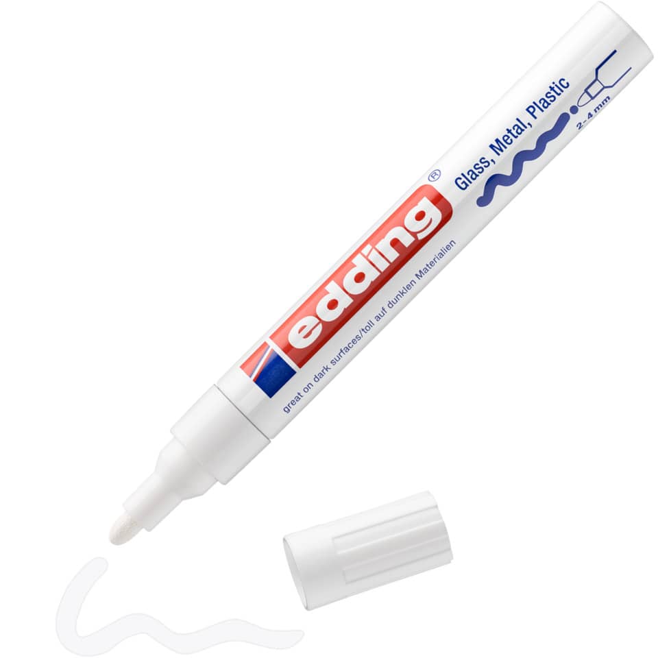 Glanzlackmarker 750, 2-4mm, Rundspitze, weiß EDDING 750CR-049 EDDING 750-9-049  750CR-049
