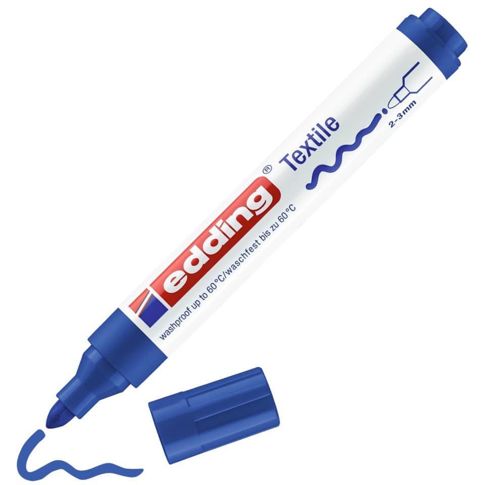 Textilmarker 4500, 2-3mm, blau EDDING 44500003 EDDING 4500 3  2-3mm