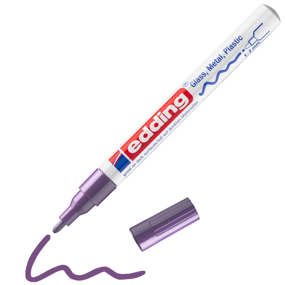 Glanzlackmarker 751, 1-2mm, Rundspitze, violett EDDING 751-9-008