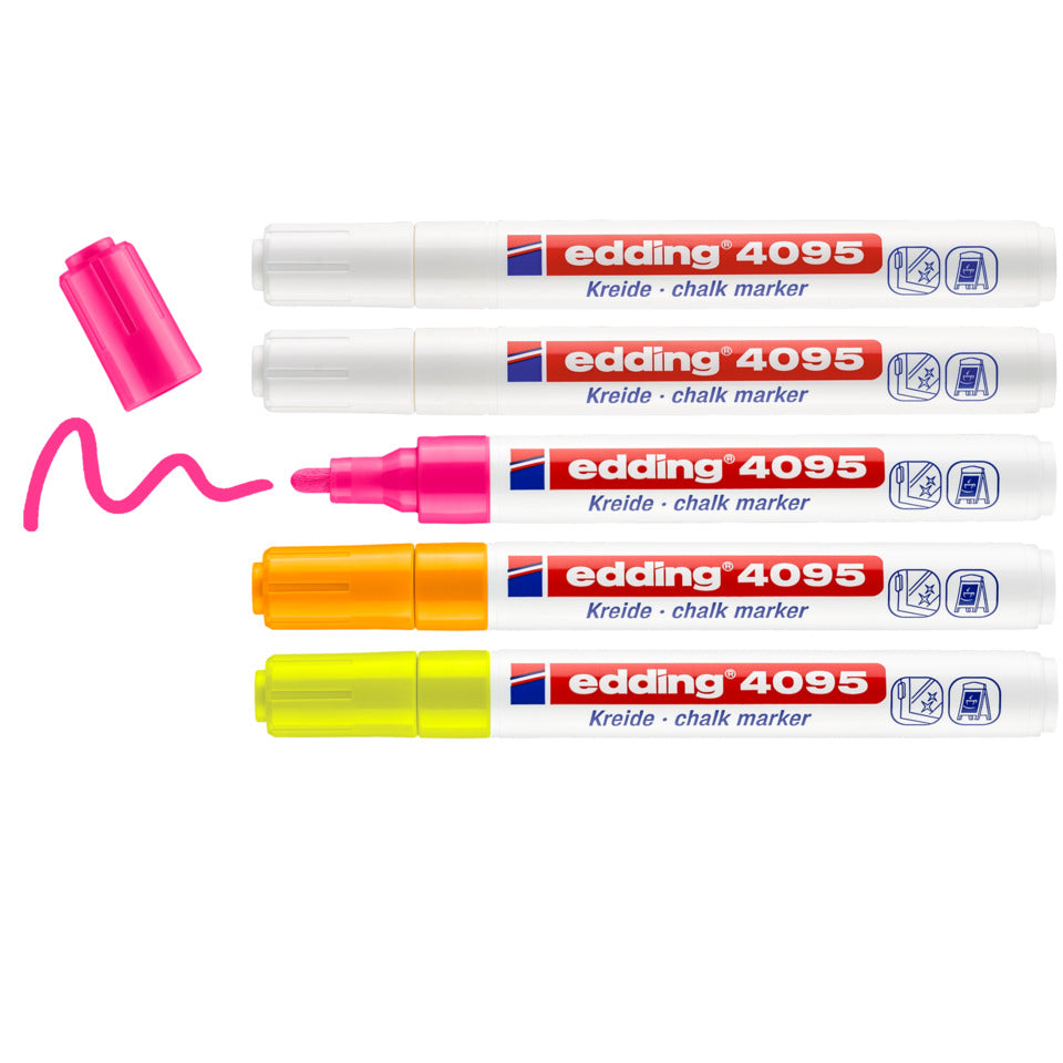Windowmarker 4095, 2-3mm, Rundspitze, 5 Stück, sortiert EDDING 4095-5999 EDDING  4095-5999