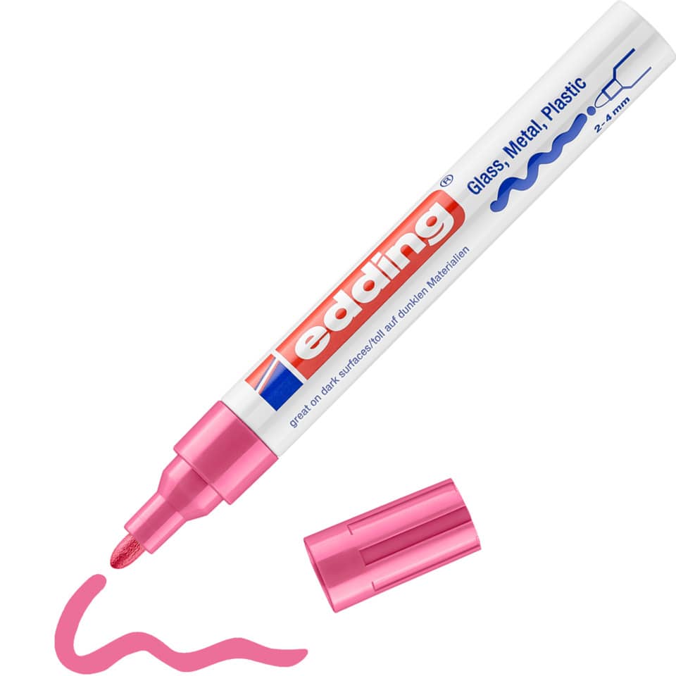 Glanzlackmarker 750, 2-4mm, Rundspitze, pink EDDING 750-9-009 EDDING 750-9-009  750CR-009