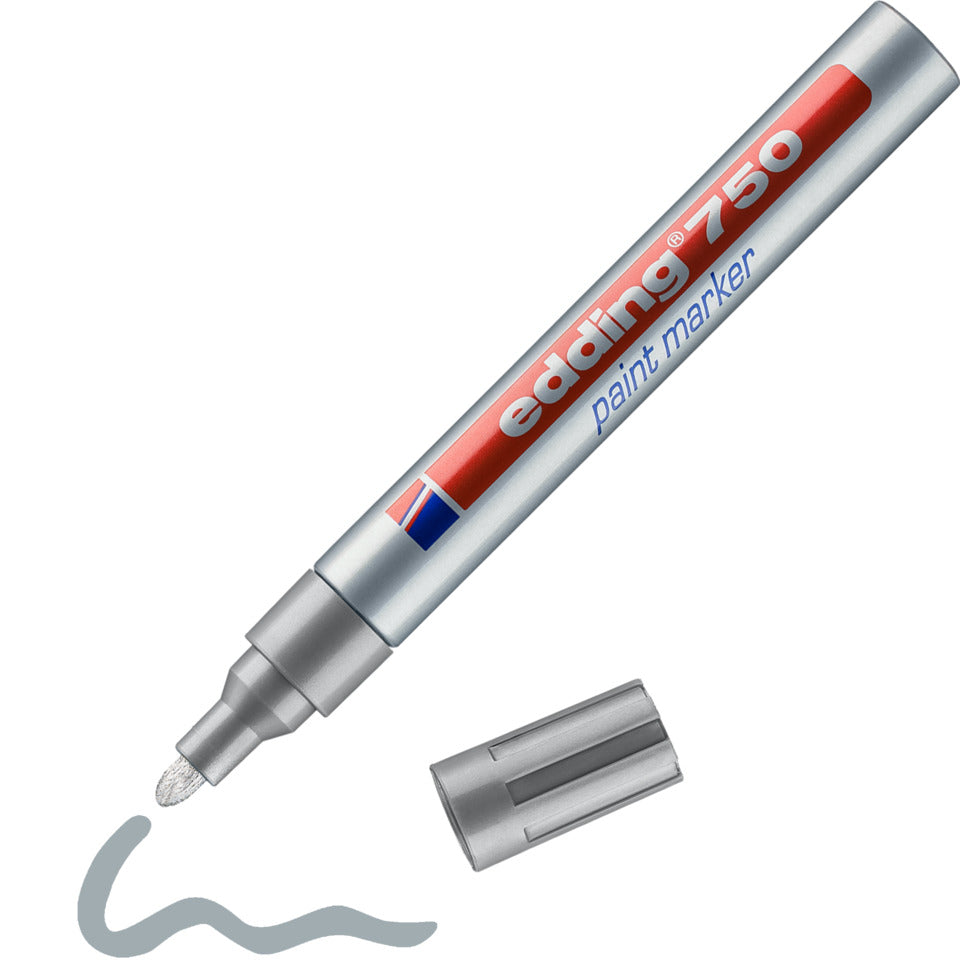 Lackmarker 750, 2-4mm, Rundspitze, silber EDDING 4-750054 EDDING 4-750054  Rundspitze