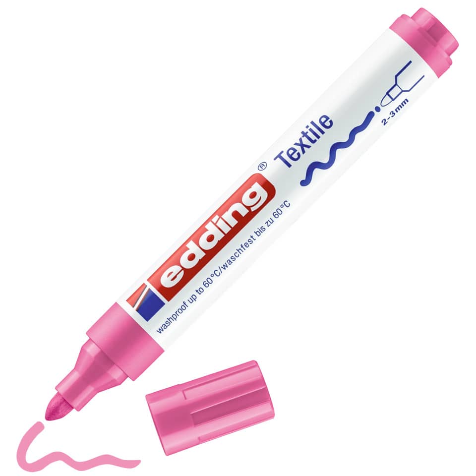 Textilmarker 4500, 2-3mm, rosa EDDING 44500009 EDDING 4500 9  2-3mm