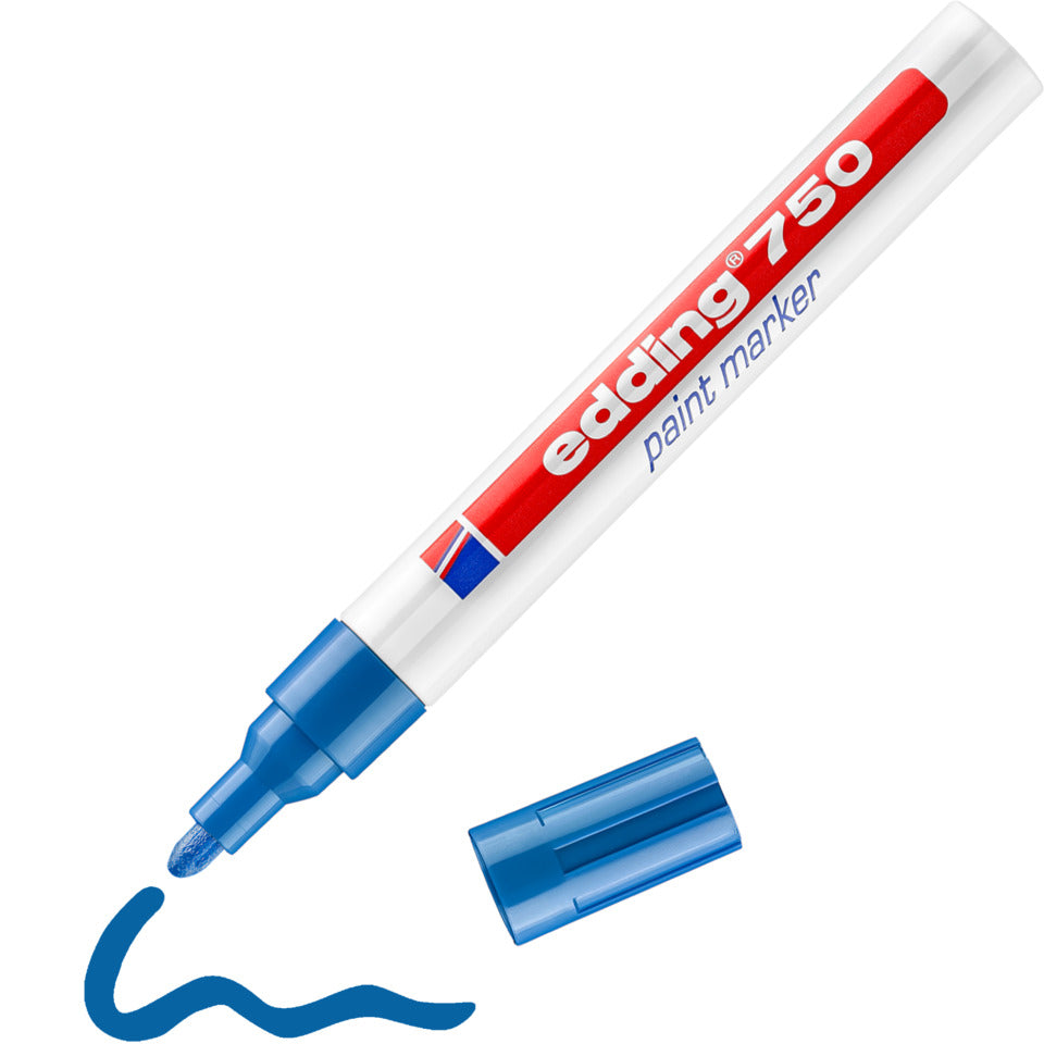 Lackmarker 750, 2-4mm, Rundspitze, blau EDDING 4-750003 EDDING 4-750003  Rundspitze